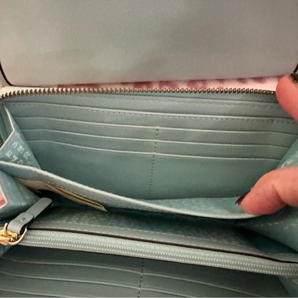 Kate Spade Aqua Blue Studded Leather Satchel with Matching Wallet - Picture 10 of 15